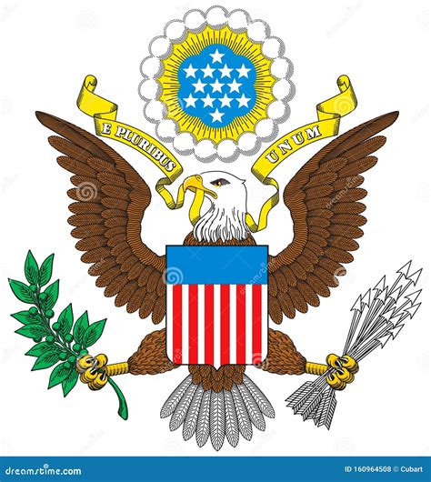 Great Seal of the United States of America Stock Vector - Illustration of america, national ...