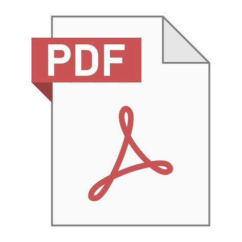 Diseño plano moderno de icono de archivo pdf para web | Vector Premium