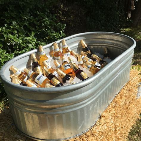 Galvanized Water Trough Drink Cooler | Perfect for Wedding Drink Stations