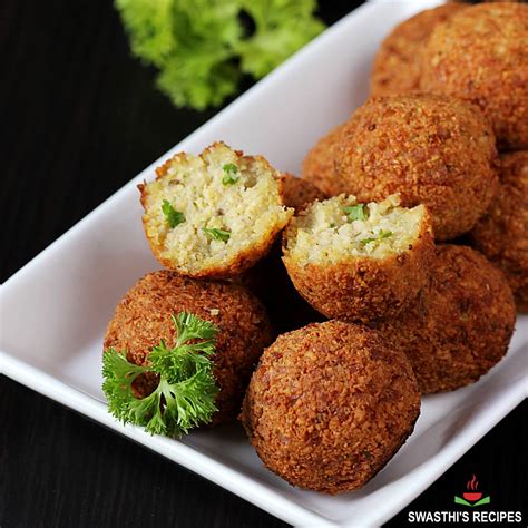 Falafel Recipe with Chickpeas - Swasthi's Recipes