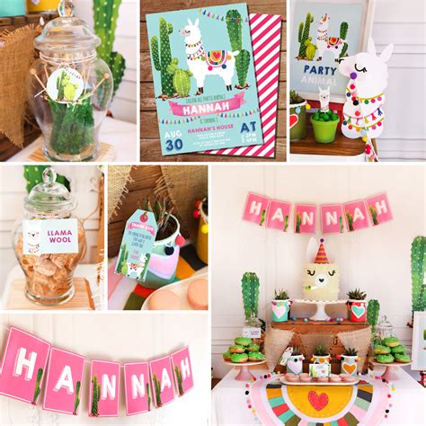 Free Llama Party Printable and llama milkshake recipe instant download