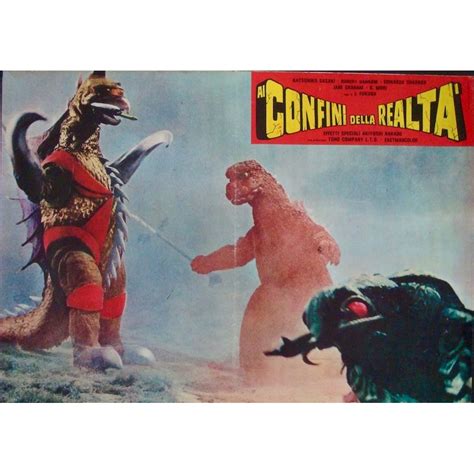 Godzilla Vs Megalon Italian fotobusta movie poster - illustraction Gallery