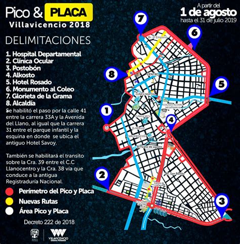 Mapa Pico Y Placa Ibague