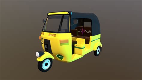 Auto Rickshaw - Download Free 3D model by rSquare [44776bc] - Sketchfab