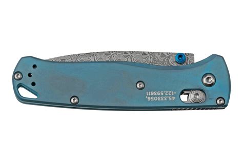 Benchmade Bugout 5th Anniversary 2022 535-2204 Blue Damasteel, pocket ...