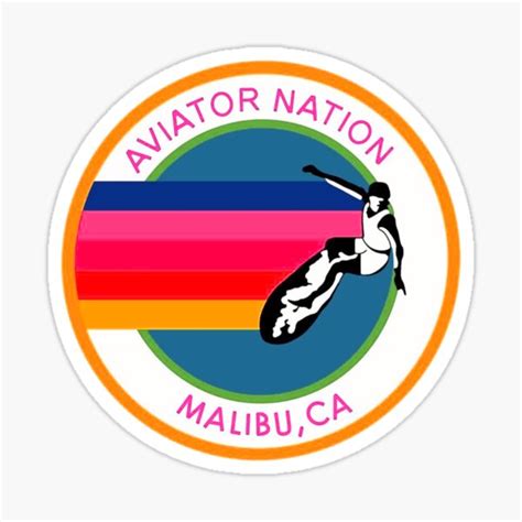 "Aviator Nation logo" Sticker by averydavis | Redbubble