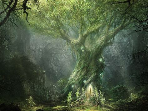 artwork, Fantasy, Magical, Art, Forest, Tree, Landscape, Nature ...