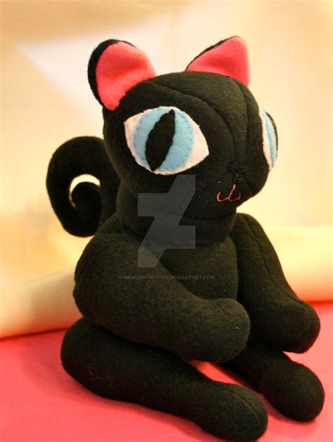 Commissioned Black Cat Plushie by MewLightKitten on DeviantArt