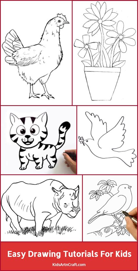 Easy Drawing Tutorials for Kids - Kids Art & Craft