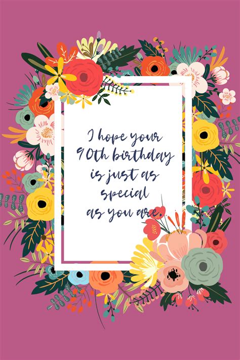 Fun 90th Birthday Quotes + Wishes - Darling Quote