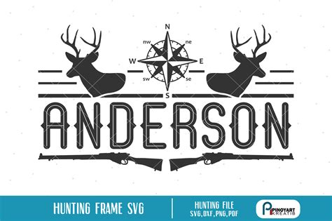 Hunting Split Frame svg, Hunting svg, Deer Hunting svg, Split Monogram By Pinoyart | TheHungryJPEG