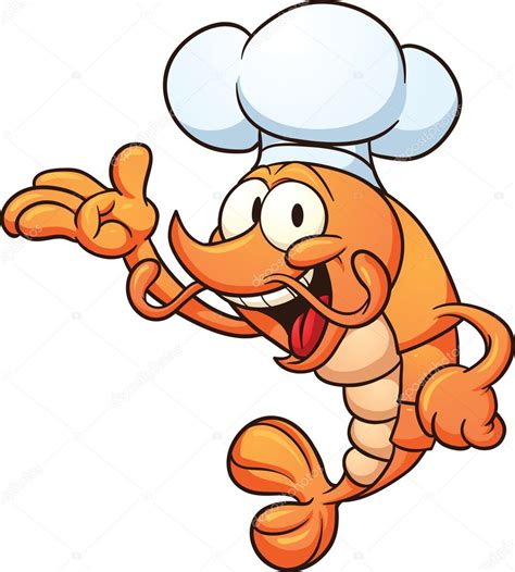 Chef shrimp — Stock Vector © memoangeles #19483979