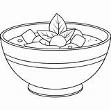 Bowl Of soup coloring page 51003925 Vector Art At Vecteezy sketch template
