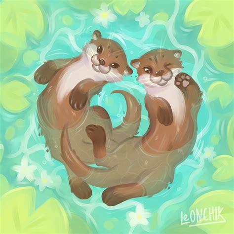 Otter by Leonchikart on DeviantArt