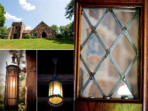 Traditional Catholic church wedding ceremony venue with arched ceilings and stained glass