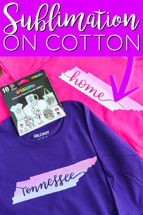 Sublimation sur coton: 2 façons d'ajouter vos créations - Letizia Déco