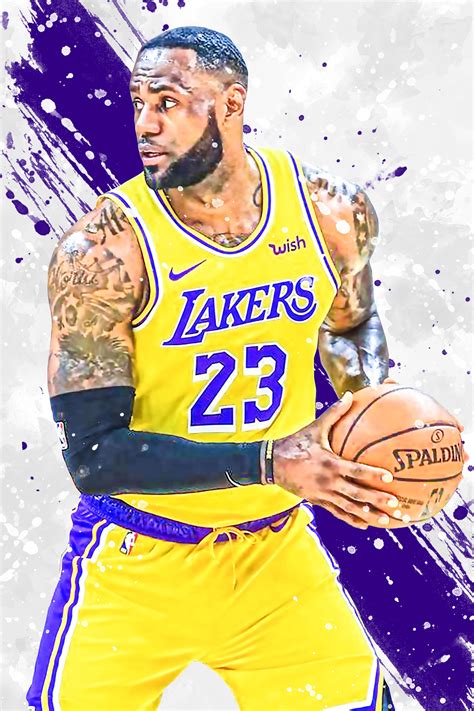 LeBron James Los Angeles Lakers Poster Print Sports Art | Etsy