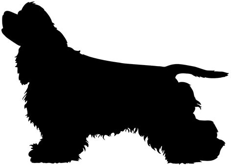 Cocker Spaniel Silhouette | Free vector silhouettes