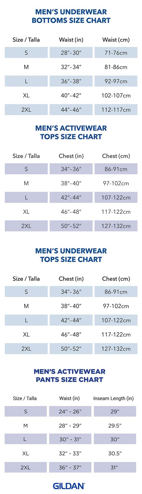 Gildan Size Chart for Youth & Adults | T-shirt Size Chart & More