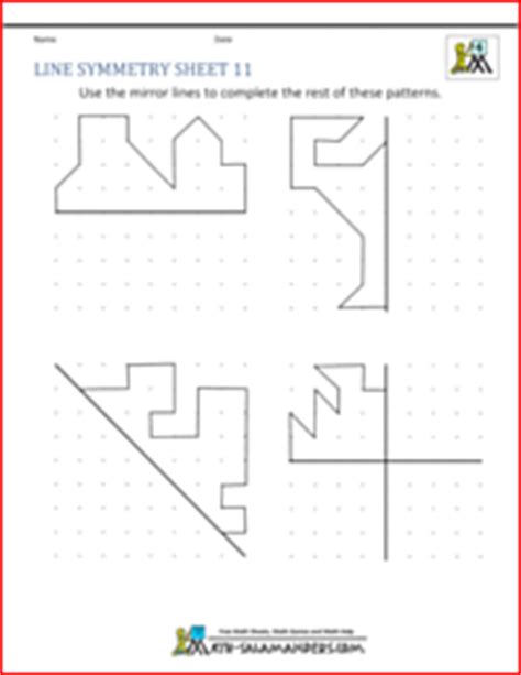 Lines Of Symmetry Worksheet - Lines Of Symmetry Shapes And Symbols 3rd Grade 4th Grade Math ...