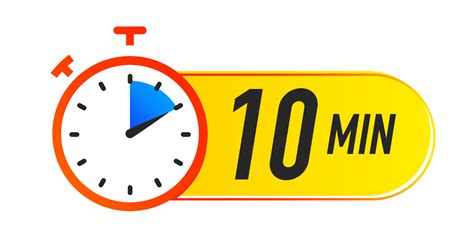 Timer icon 10 minutes vector colorful style. 13211839 Vector Art at Vecteezy