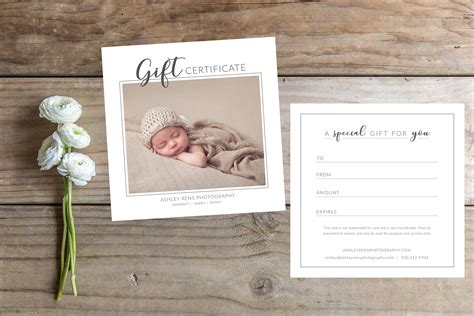 Photography Gift Certificate Template. Photography Marketing Template ...