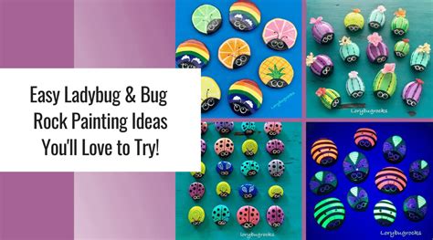 Easy Ladybug Rock Painting Ideas You'll Love to Try! - Rock Painting Guide