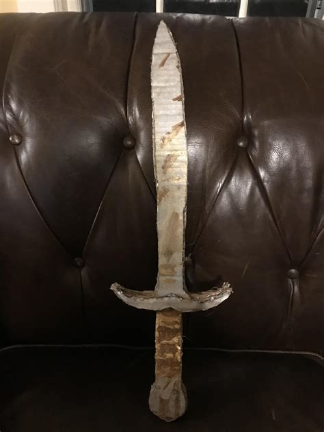 Bilbo sting sword i made : r/cardboard