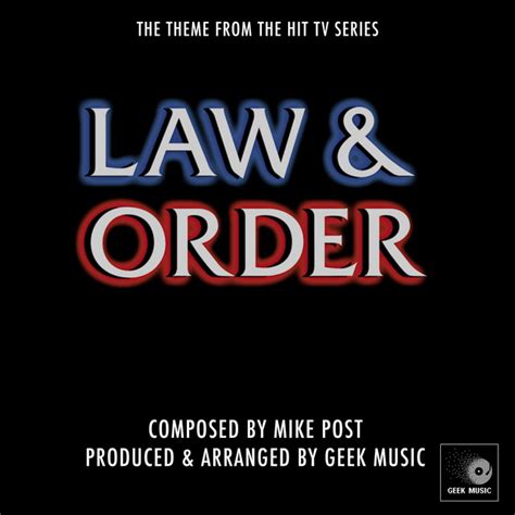 Law & Order - Main Theme - song by Geek Music | Spotify