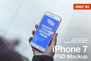 iPhone 7 RED PSD Mockup | iPhone Mockups ~ Creative Market