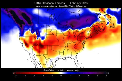 Winter 2022/2023 Snowfall Predictions: New Forecast data shows the Snowfall patterns for the ...