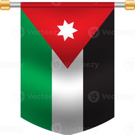 Jordan Flag Design 47309974 PNG