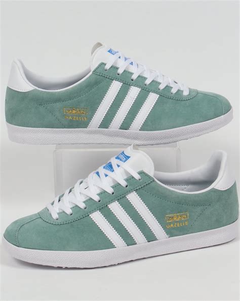 Adidas Gazelle OG Trainers Legend Green/White,originals,shoes,sneakers