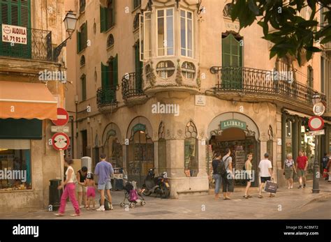 Street scene in the Old Town of Palma de Mallorca Stock Photo: 4278385 ...