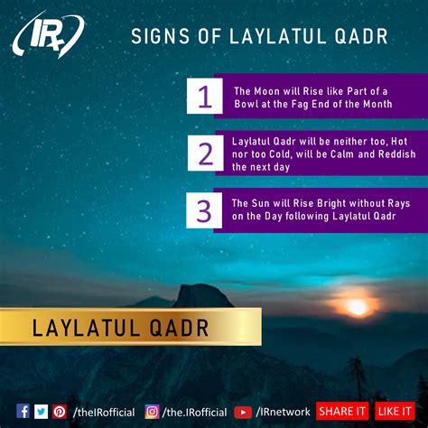 Signs of Laylatul Qadr. | Signs of laylatul qadr, Ramadan, Signs