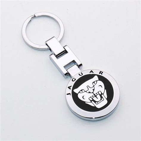 3D Black Jaguar Logo Sport Alloy Car Home Key Keychain Ring Decoration ...