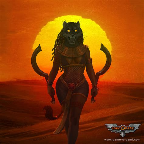 Immortal - Sekhmet - card game illustration by TheArtOfSanhueza on ...