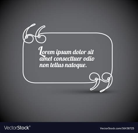 Blank quote template Royalty Free Vector Image