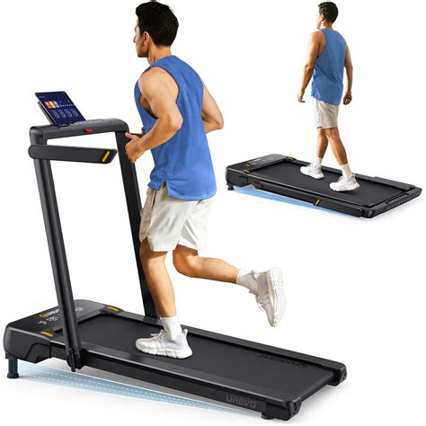 UREVO Foldable Treadmill with Auto Incline, 2.5 HP Under Desk Treadmill ...