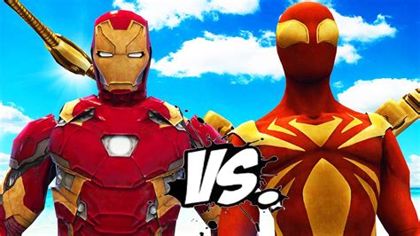 IRON SPIDER VS IRON MAN - EPIC SUPERHEROES BATTLE - YouTube