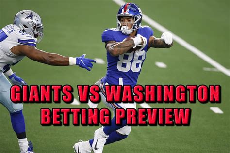 Why taking the Giants -2.5 over Washington is a great move for your wallet