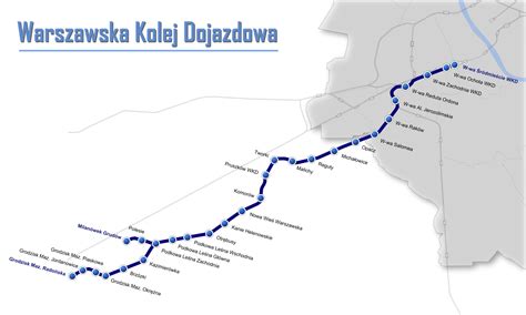 Warsaw Train Map