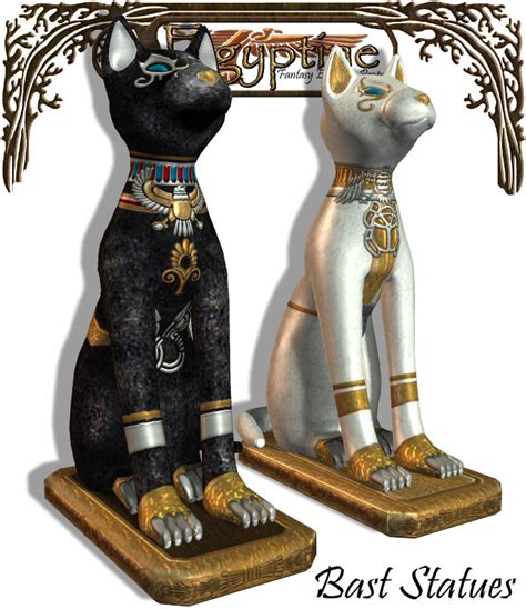 RDNA Egyptine Bast Statues | Daz 3D