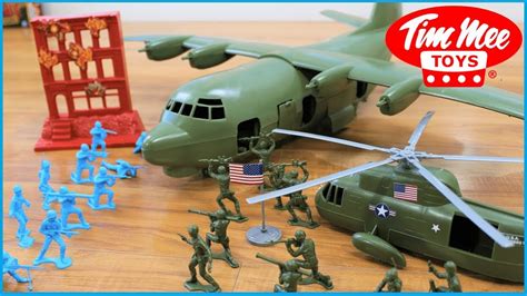 TimMee Plastic Army Men HELICOPTER Playset Tan 26pc USA Made – BMC Toys | ubicaciondepersonas ...