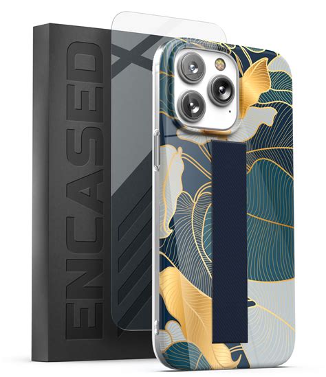 iPhone 14 Pro Max Loop Case in Gold Leaf with Screen Protector - Encased