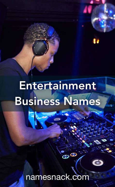 Entertainment Business Names | Business names, Names, Entertaining