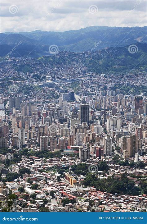 Aerial View of Venezuela Capital City Caracas Editorial Photo - Image ...