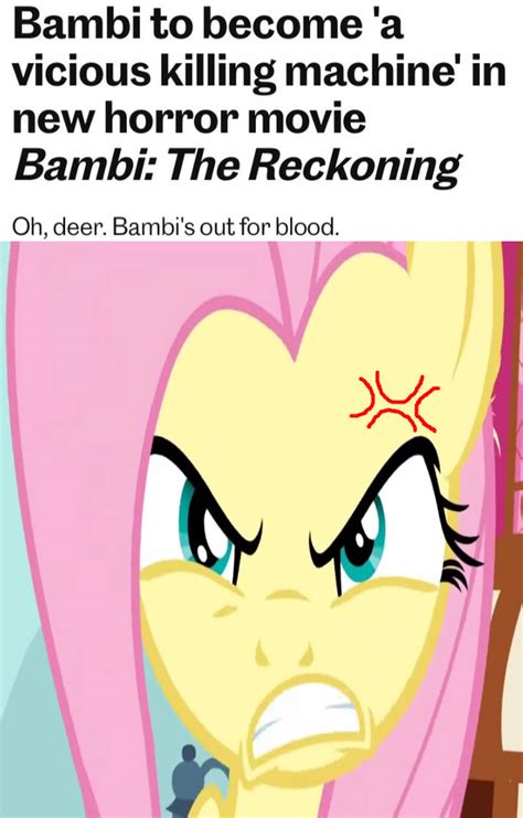 Fluttershy Hates Bambi Horror Movie Announcement by jacobstout on ...