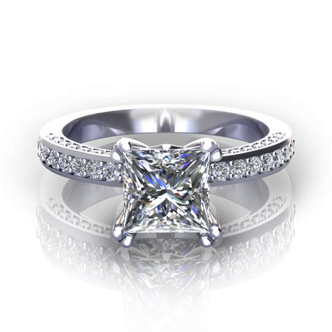 Princess Cut Engagement Rings - Jewelry Designs