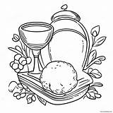 Communion Coloring Page 19692 15566 sketch template